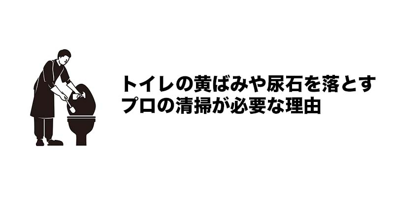 トイレの黄ばみや尿石を落とすプロの清掃が必要な理由
