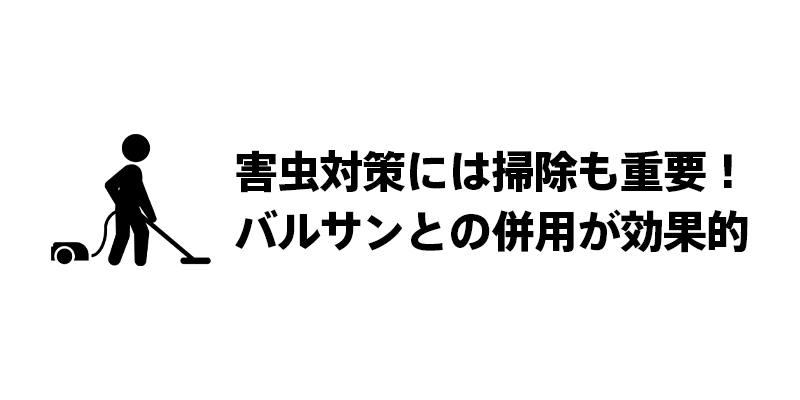 害虫対策には掃除も重要！バルサンとの併用が効果的