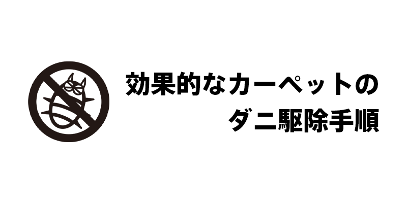効果的なカーペットのダニ駆除手順