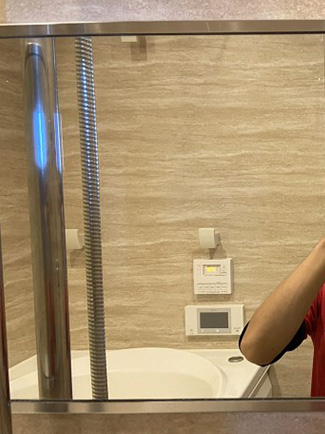 大阪府茨木市西駅前町の浴室・お風呂クリーニングの作業後1