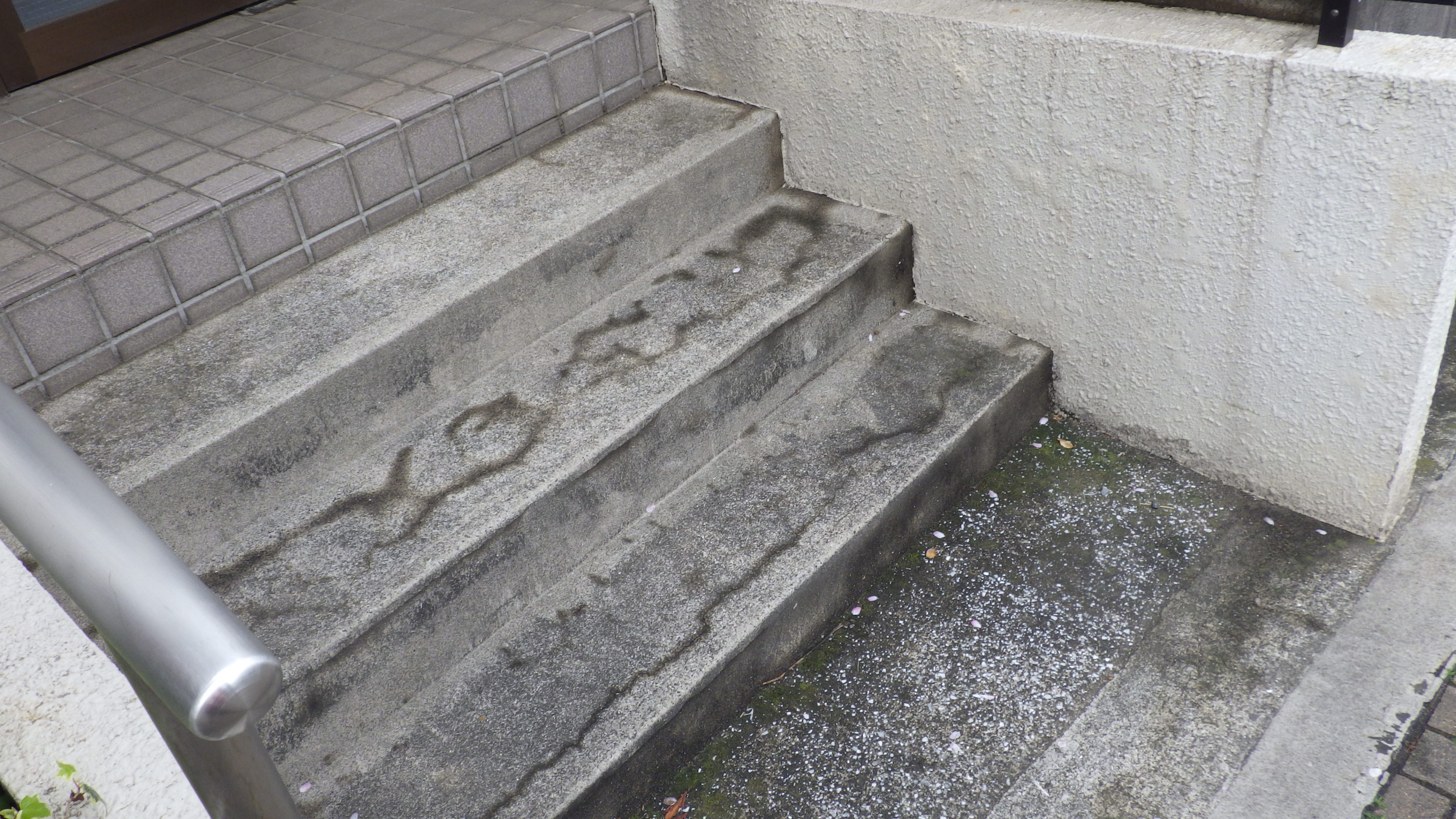 東京都品川区旗の台の店舗清掃の作業前1