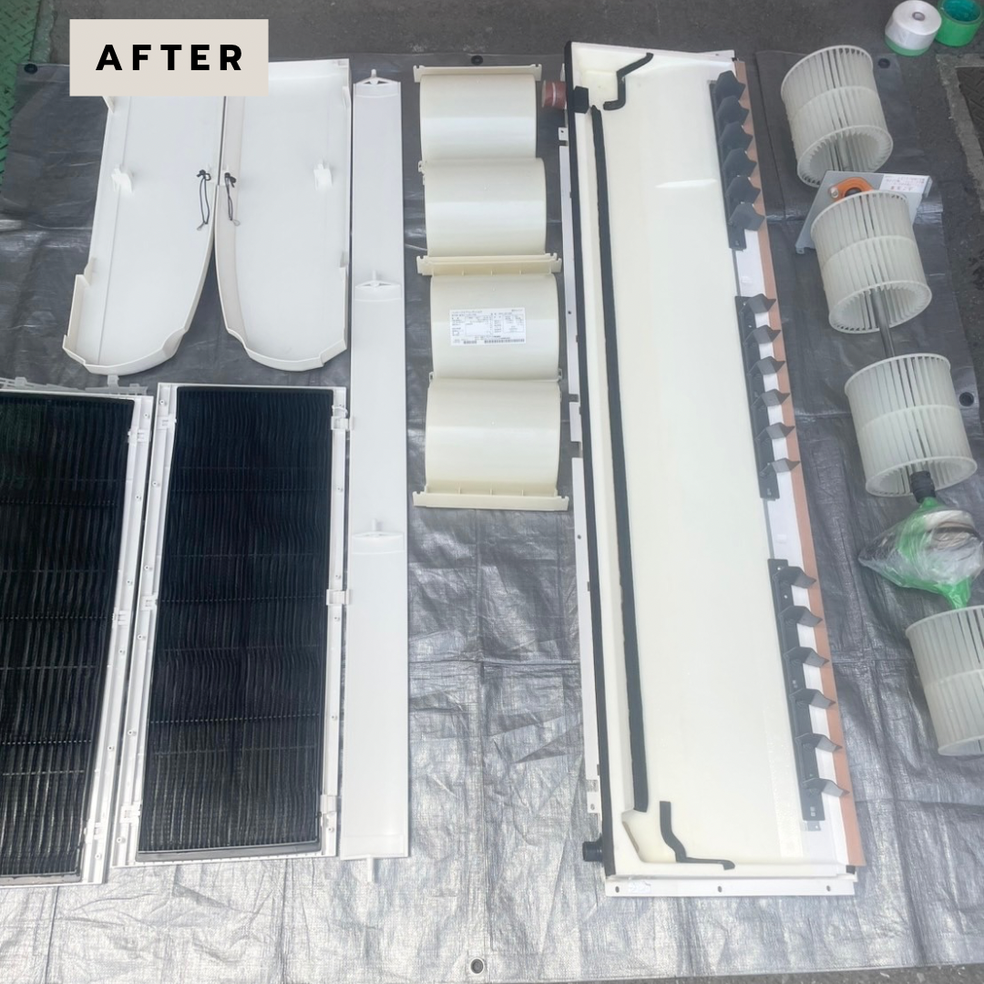 神奈川県相模原市中央区の壁掛けエアコンの作業後1