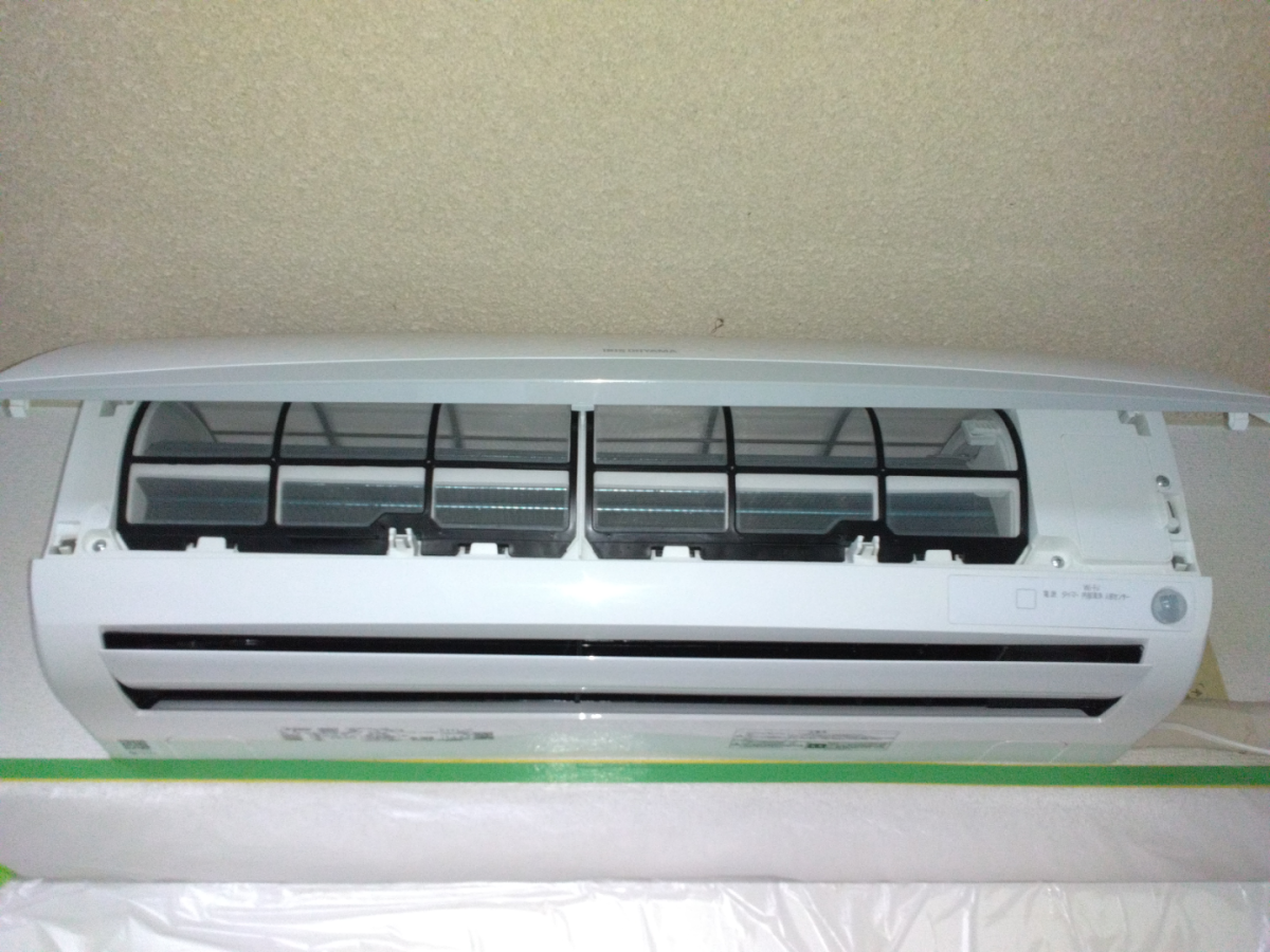 福島県いわき市の壁埋め込みエアコンの作業後1