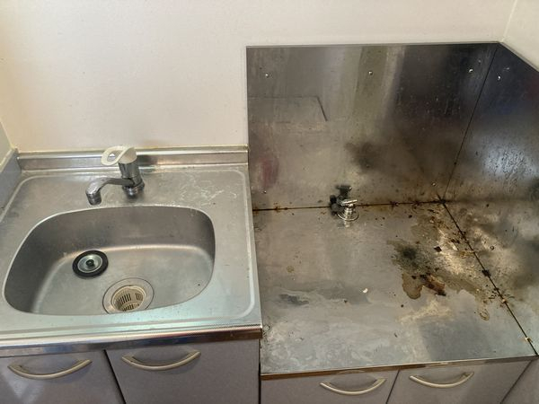 東京都目黒区上目黒の賃貸住宅入居前の簡易クリーニングの作業前1