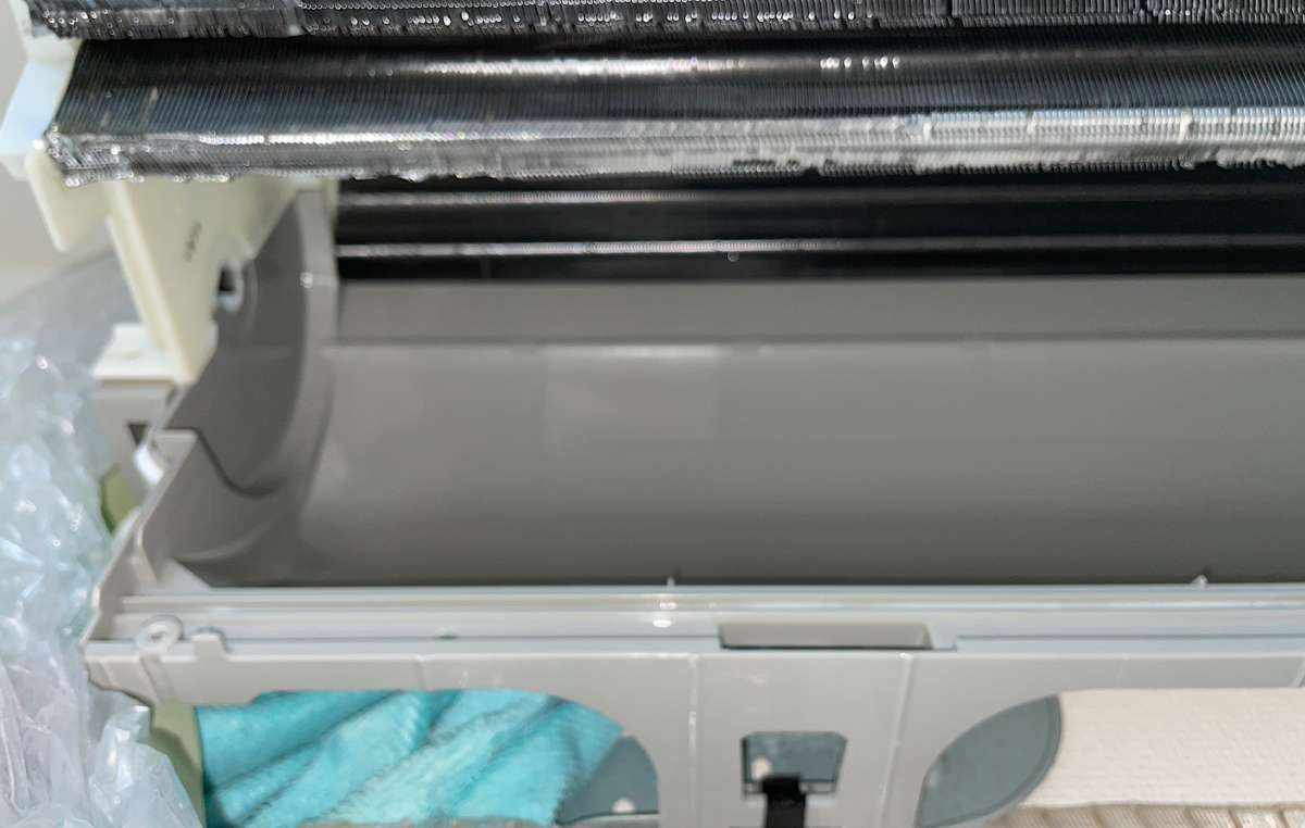 東京都文京区小石川の壁掛けエアコンの作業後1