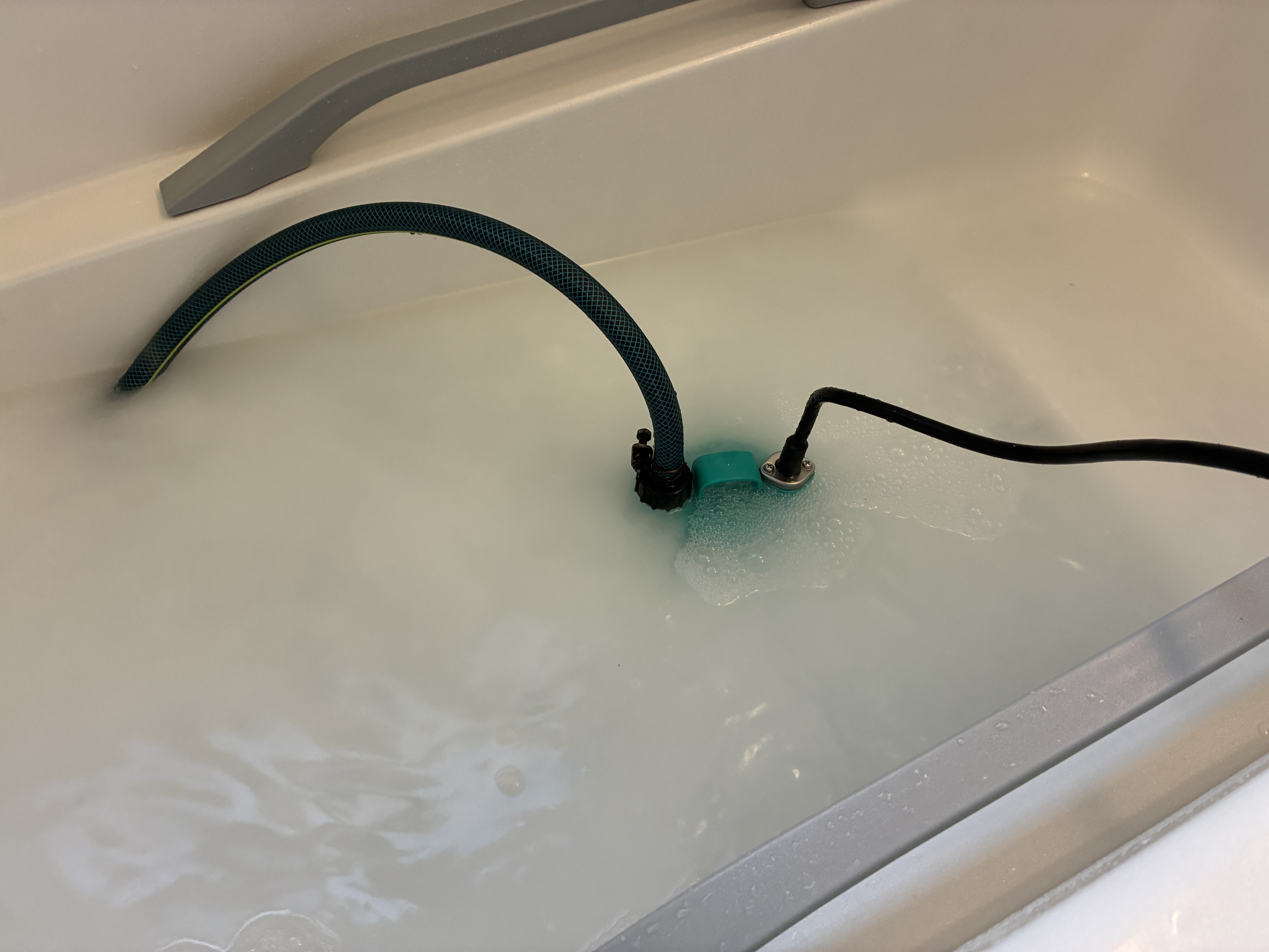 茨城県取手市の追い焚き配管除菌洗浄の作業後1