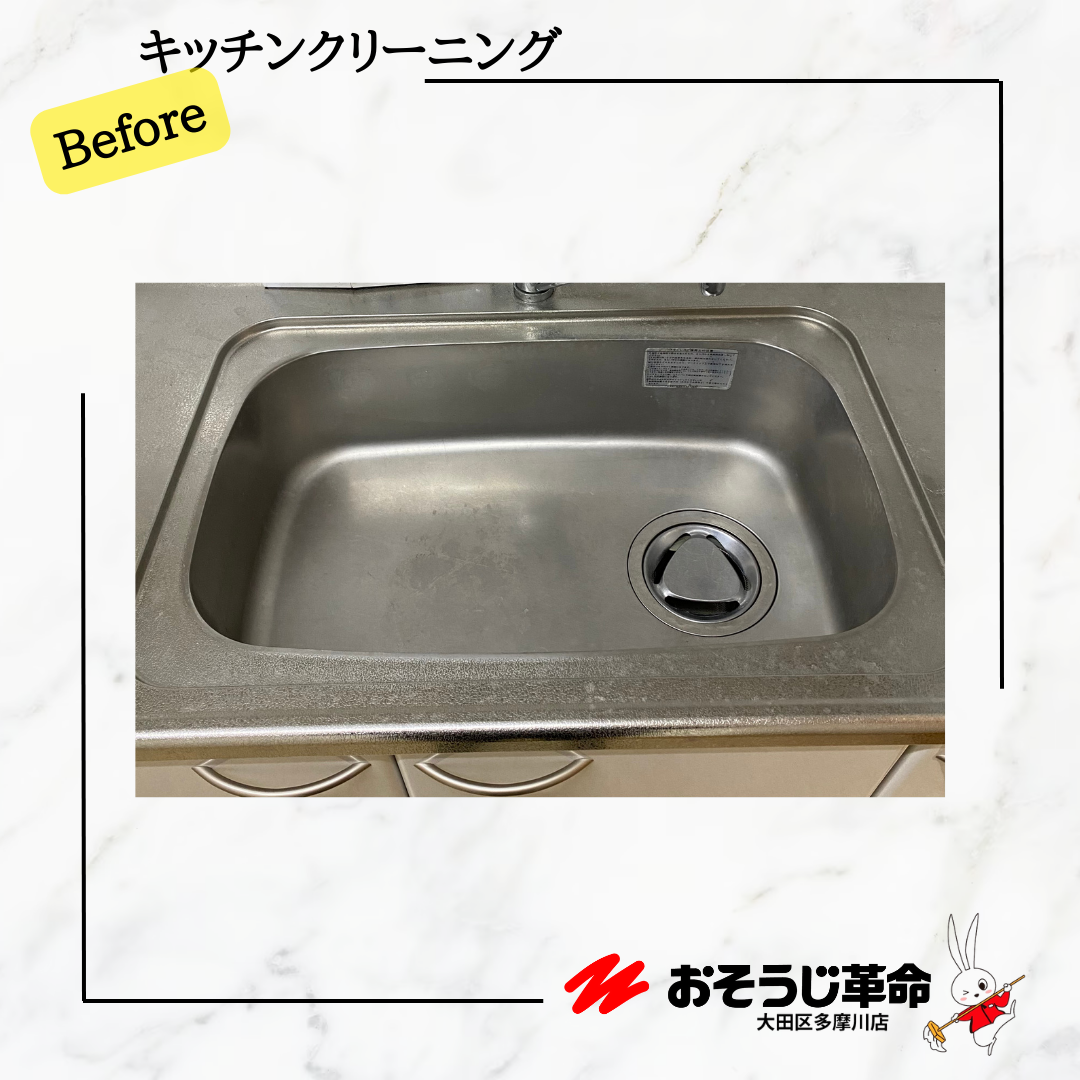 東京都大田区上池台のキッチンクリーニングの作業前1