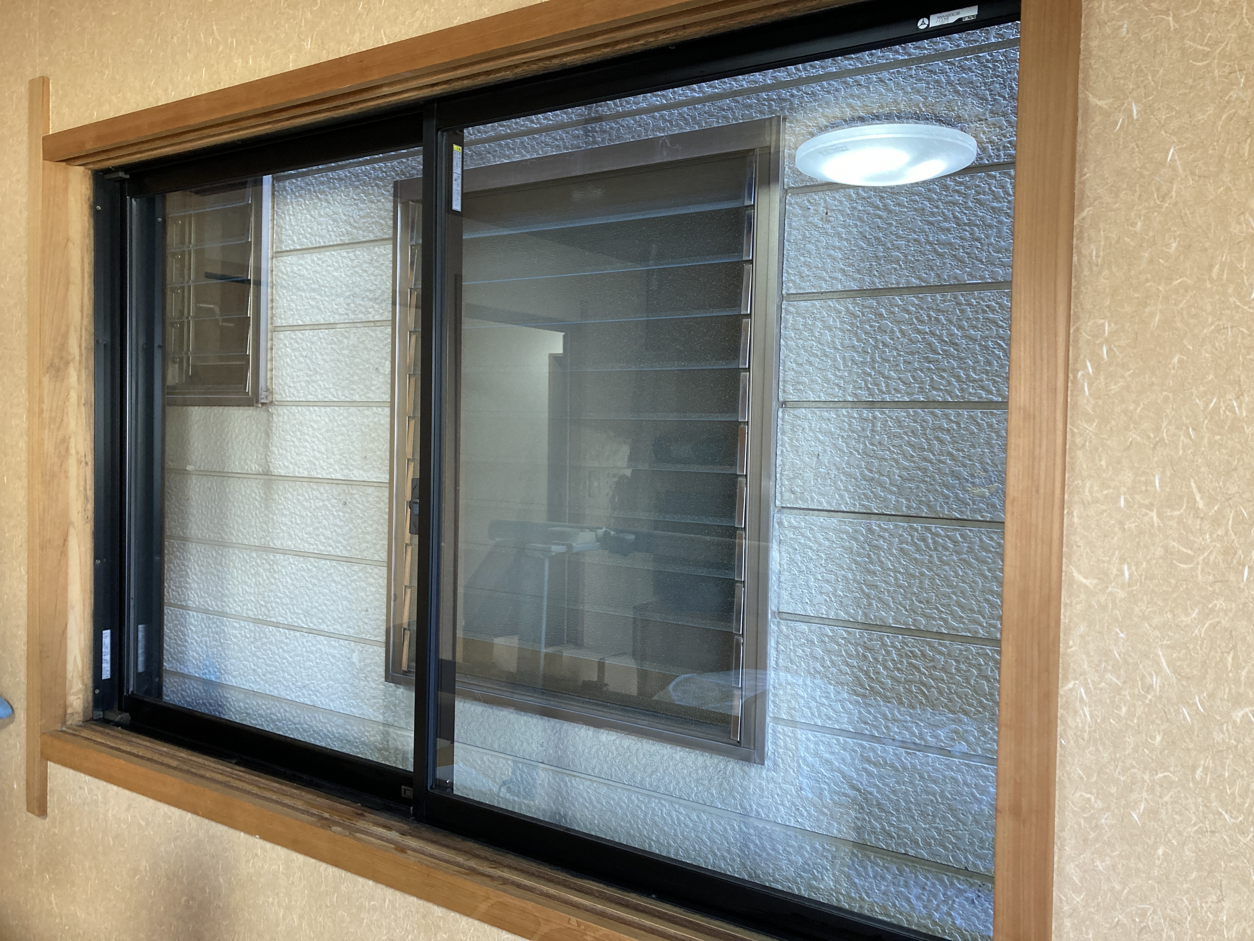 京都府京都市左京区一乗寺梅ノ木町の窓ガラス・サッシクリーニングの作業後1