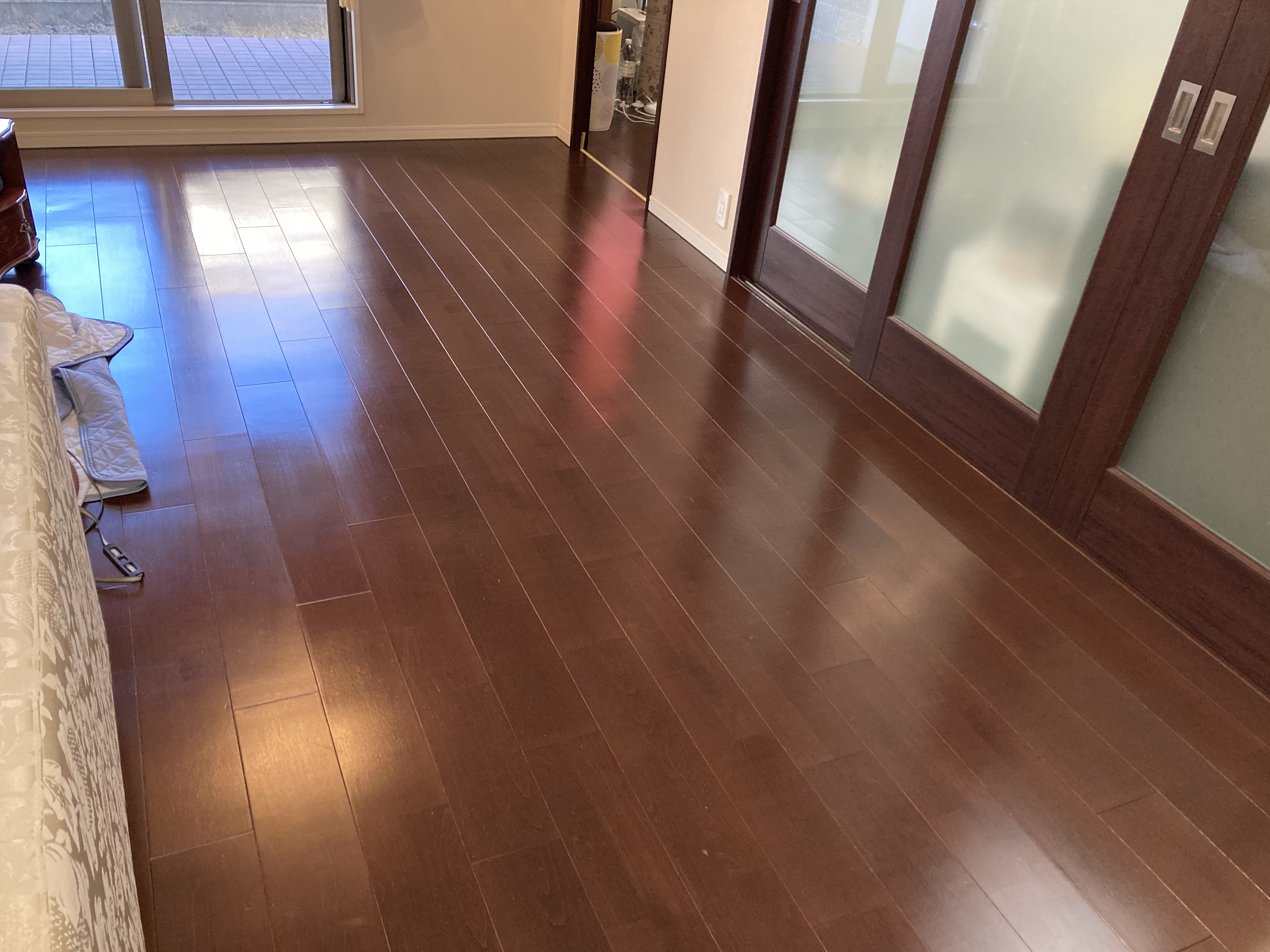 京都府京都市中京区西ノ京樋ノ口町のフローリングクリーニングの作業後2