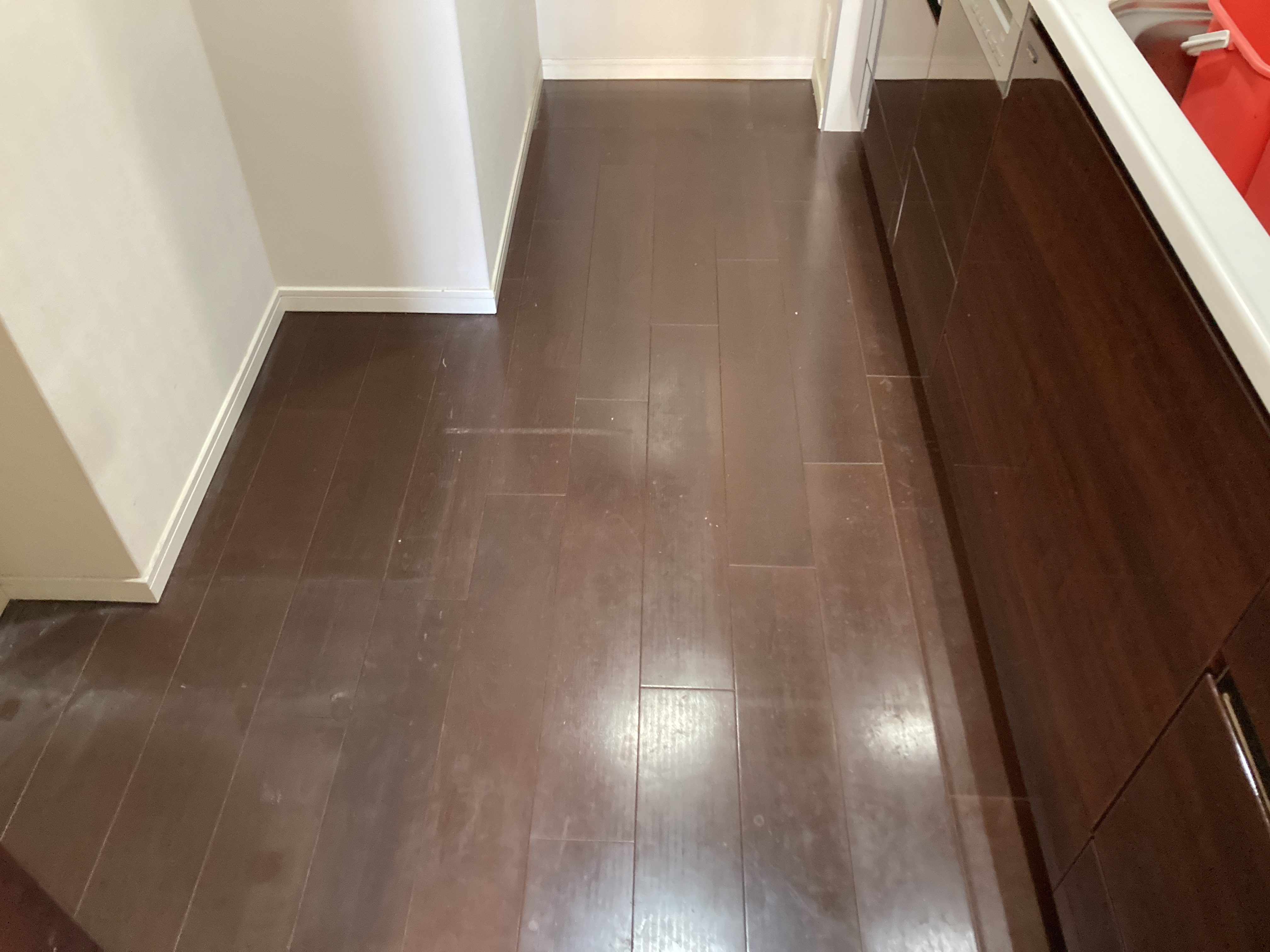 京都府京都市中京区西ノ京樋ノ口町のフローリングクリーニングの作業前1