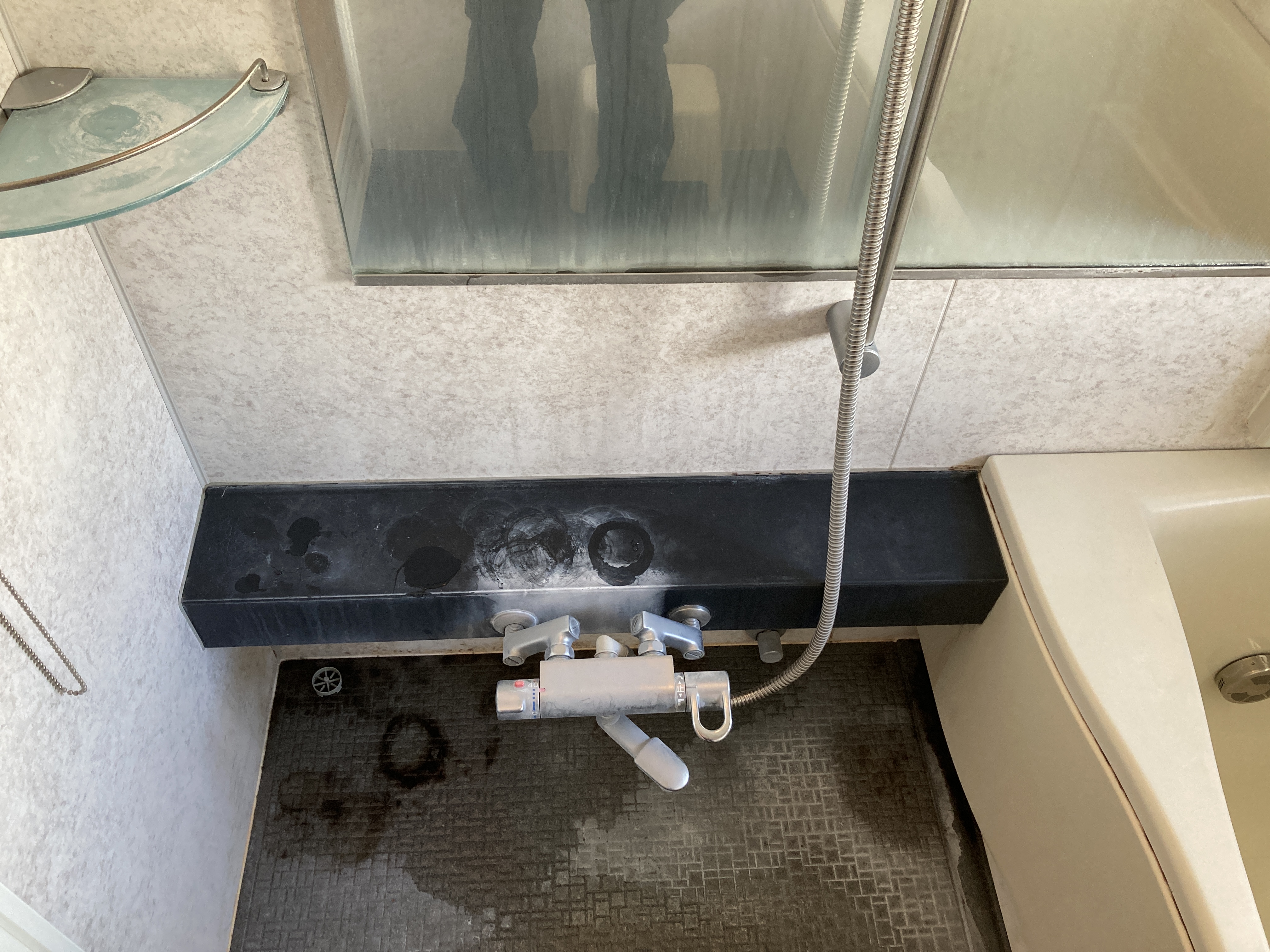 京都府京都市下京区悪王子町の浴室・お風呂クリーニングの作業前1