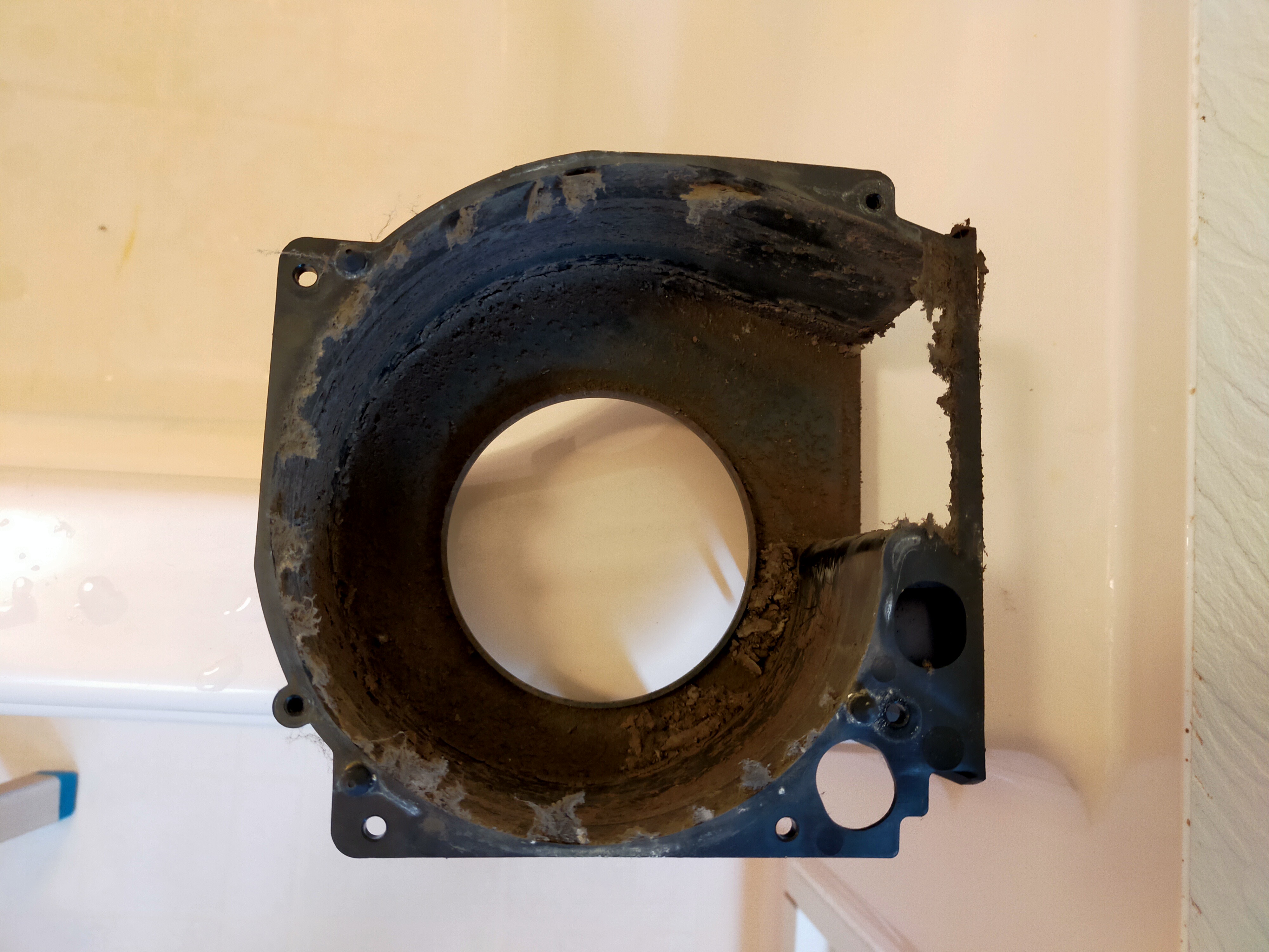 京都府京都市左京区上高野畑町の浴室・お風呂クリーニングの作業前2