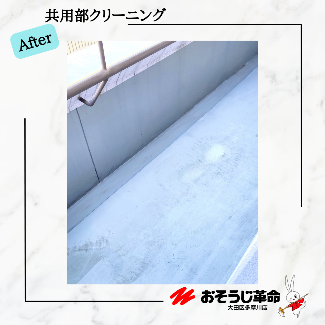 東京都大田区蒲田のビル・マンション共用部清掃の作業後1