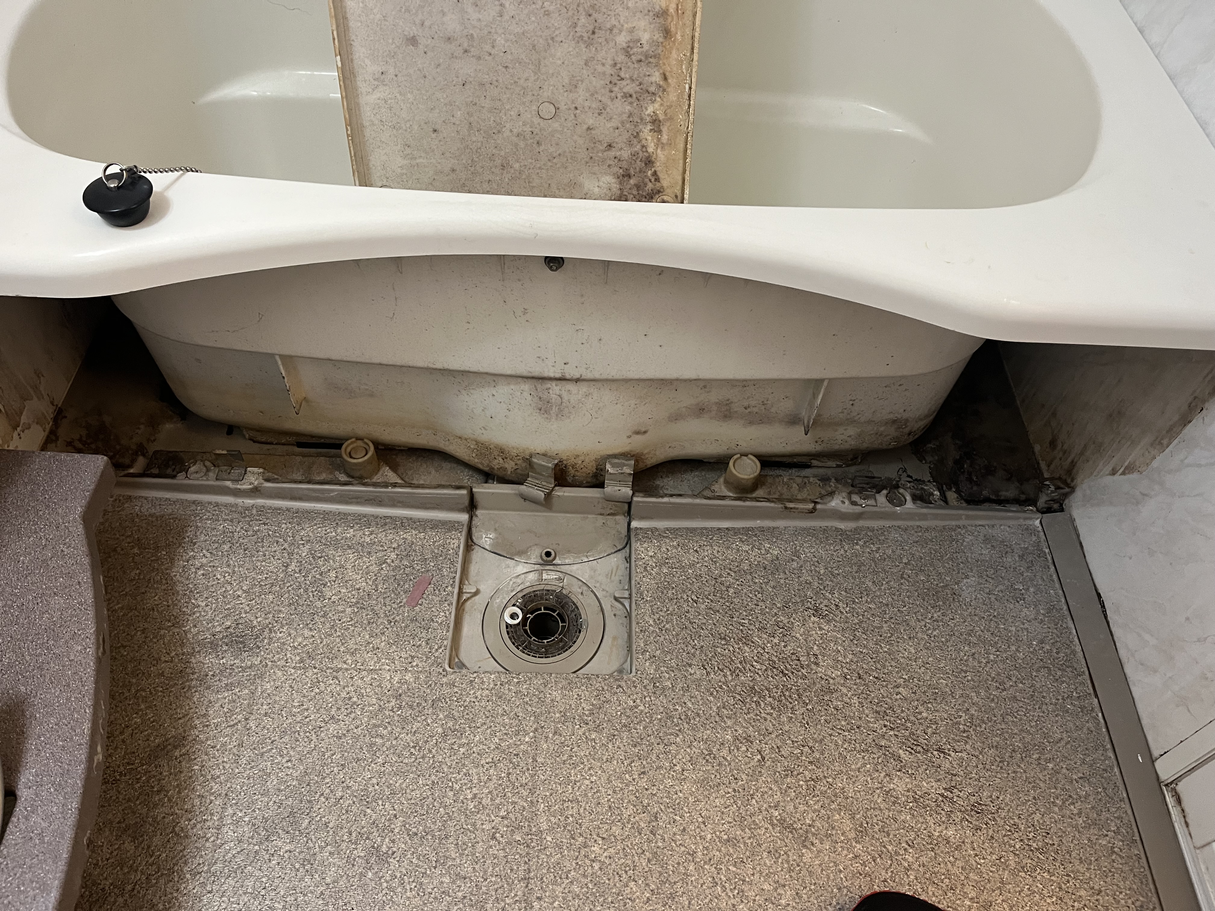 京都府京都市北区紫野雲林院町の浴室・お風呂クリーニングの作業前1