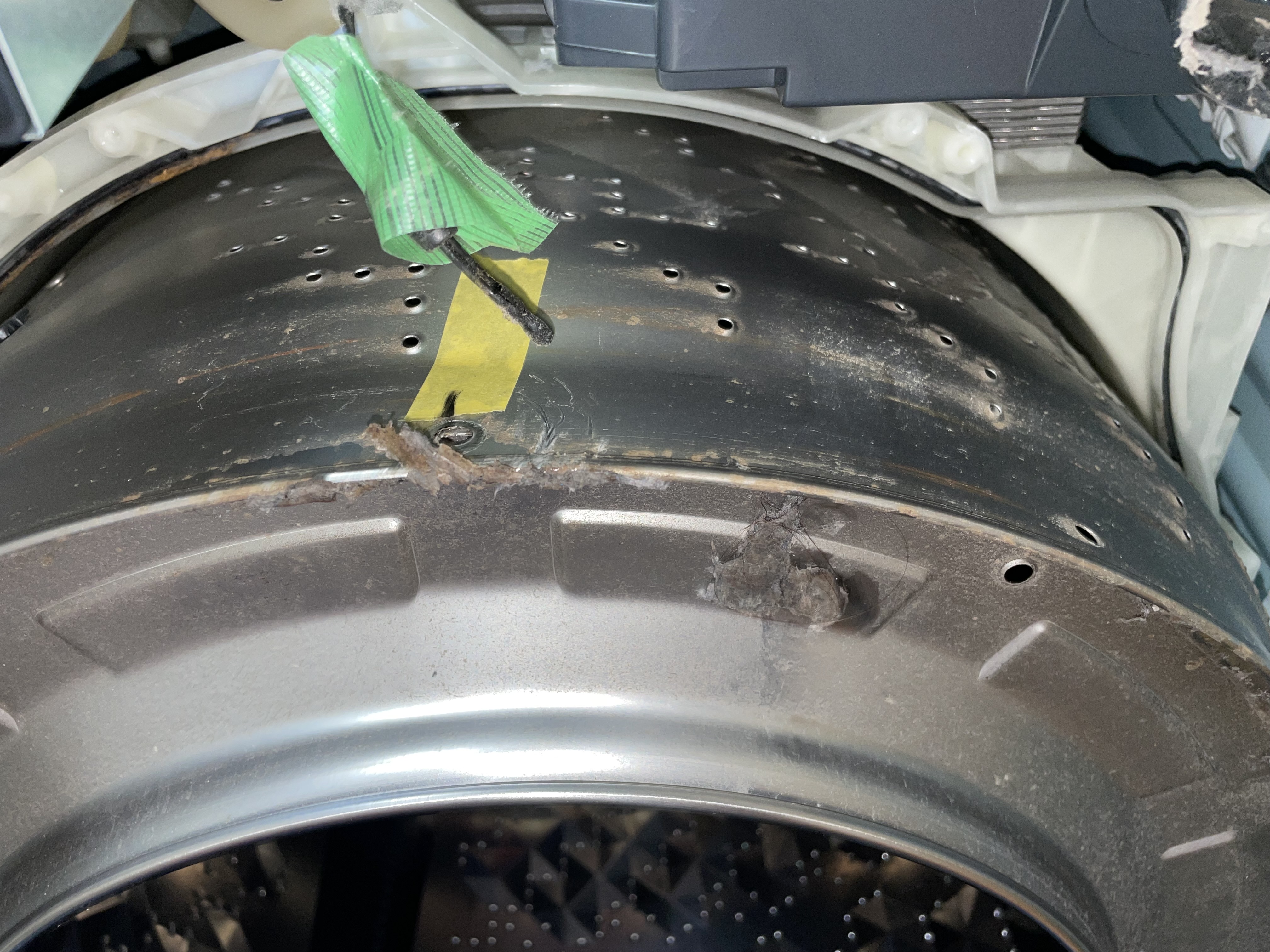 愛知県春日井市鳥居松町の洗濯機分解クリーニングの作業前3