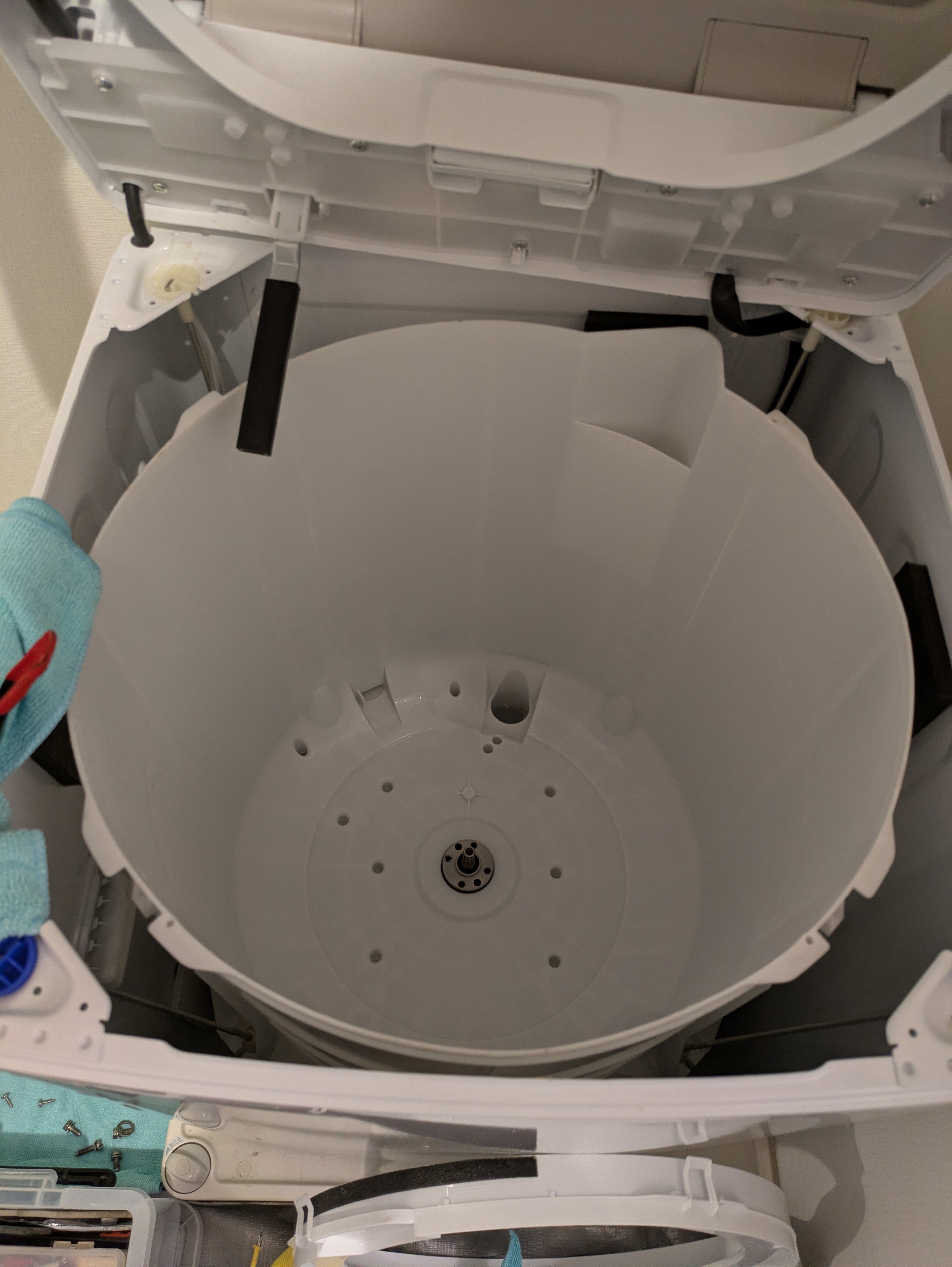 埼玉県さいたま市岩槻区西町の洗濯機分解クリーニングの作業後1