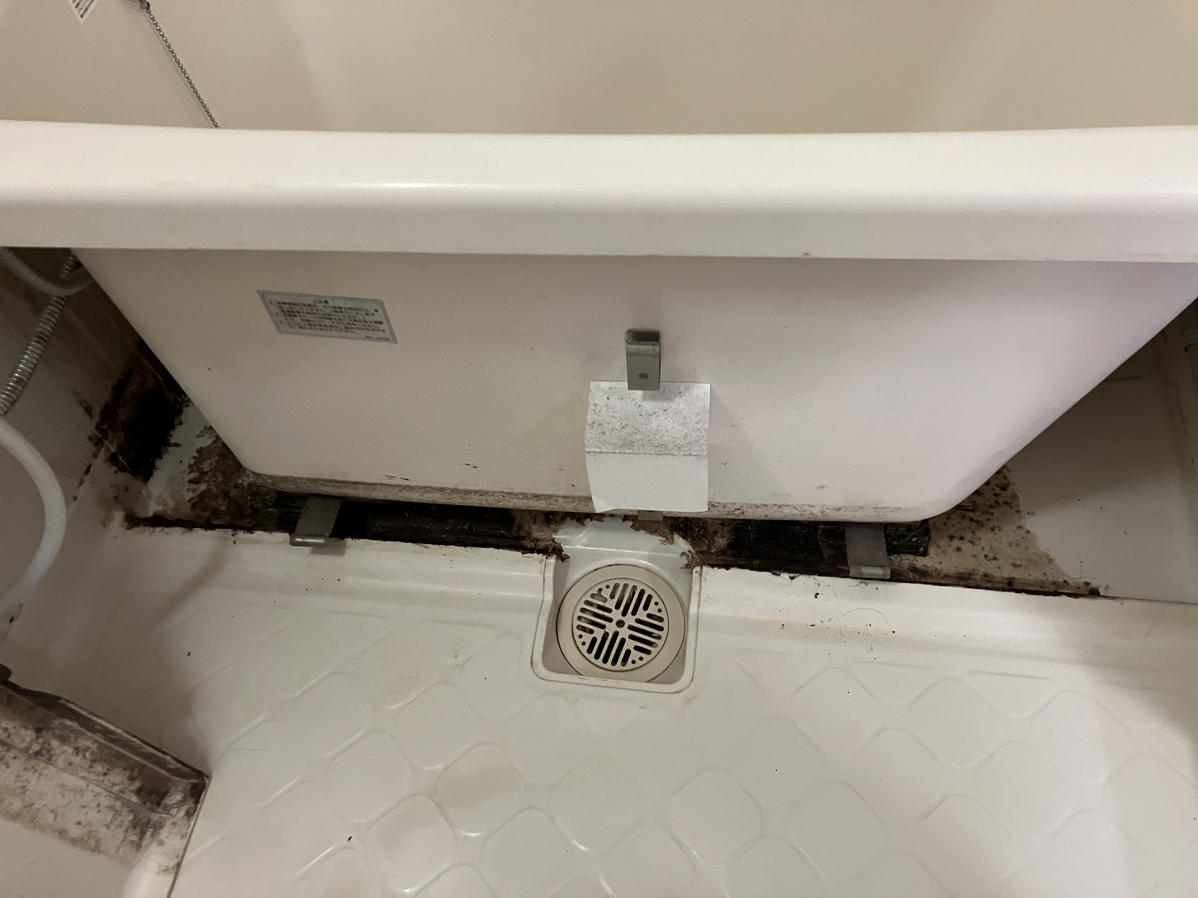 宮城県仙台市青葉区の浴室・お風呂クリーニングの作業前1