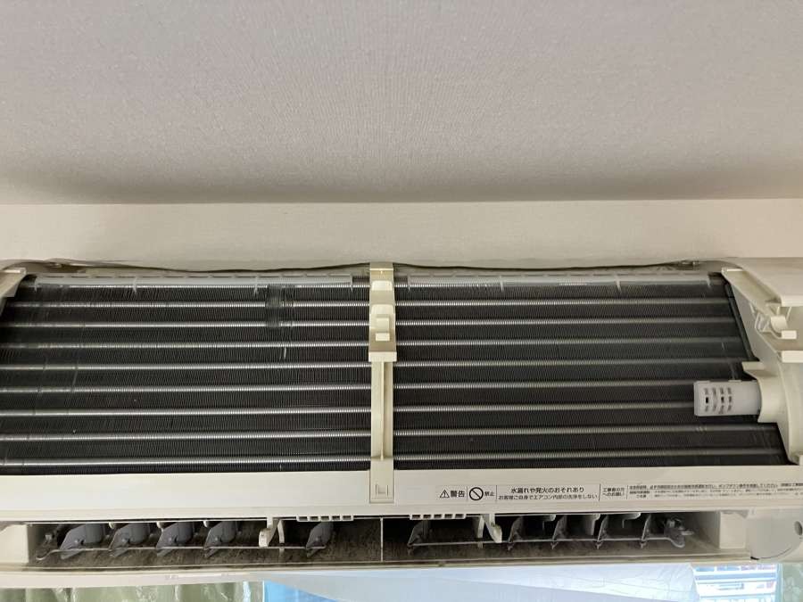 東京都中央区月島の壁掛けエアコンの作業前1