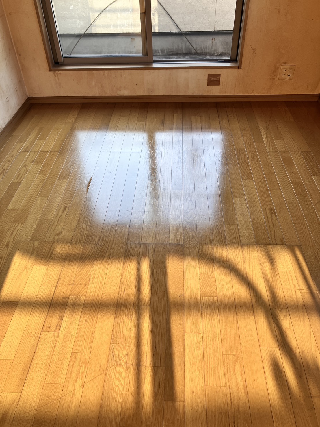 福岡県北九州市小倉南区貫弥生が丘のフローリングクリーニングの作業後1