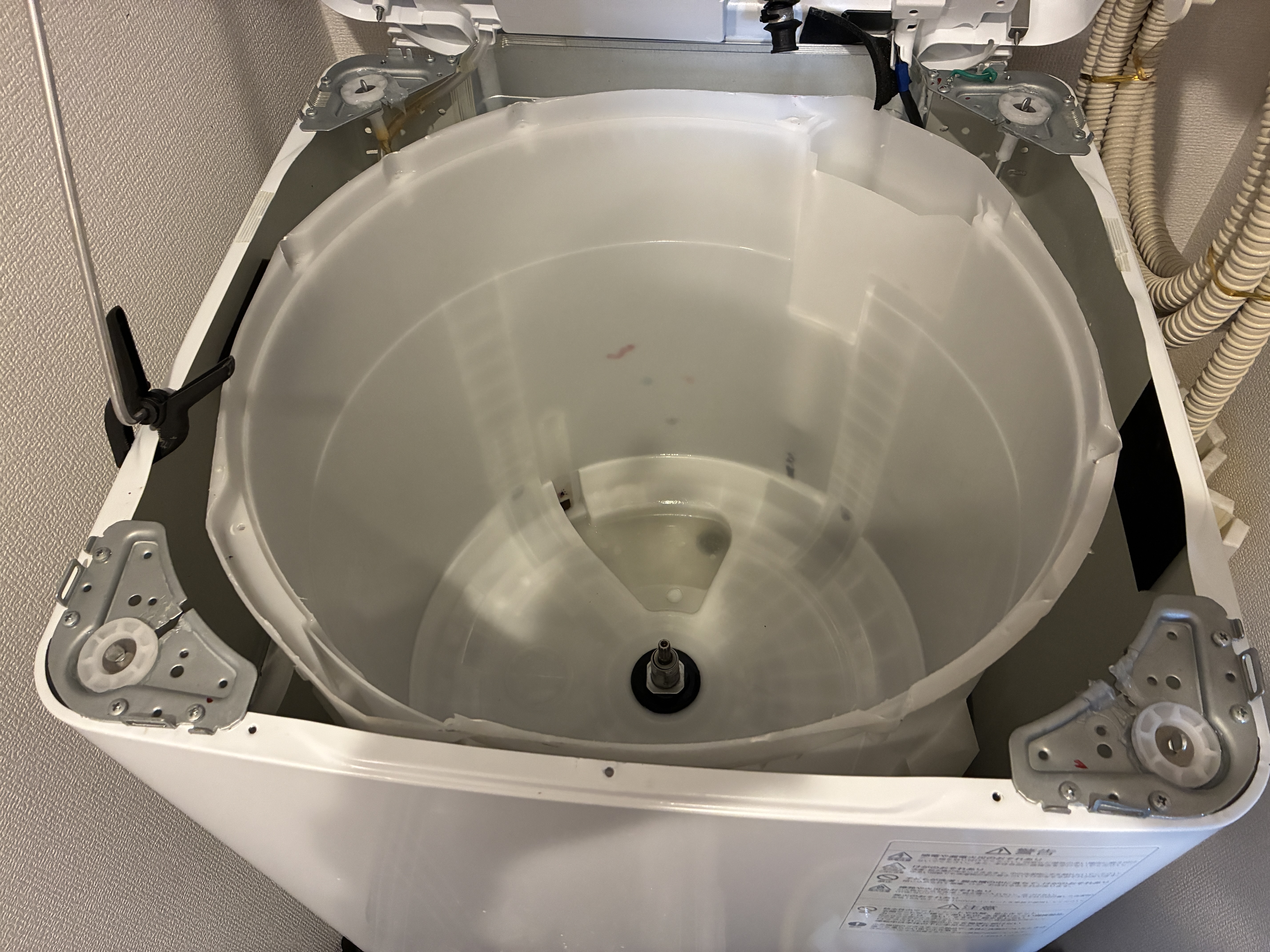 茨城県筑西市の洗濯機分解クリーニングの作業後1