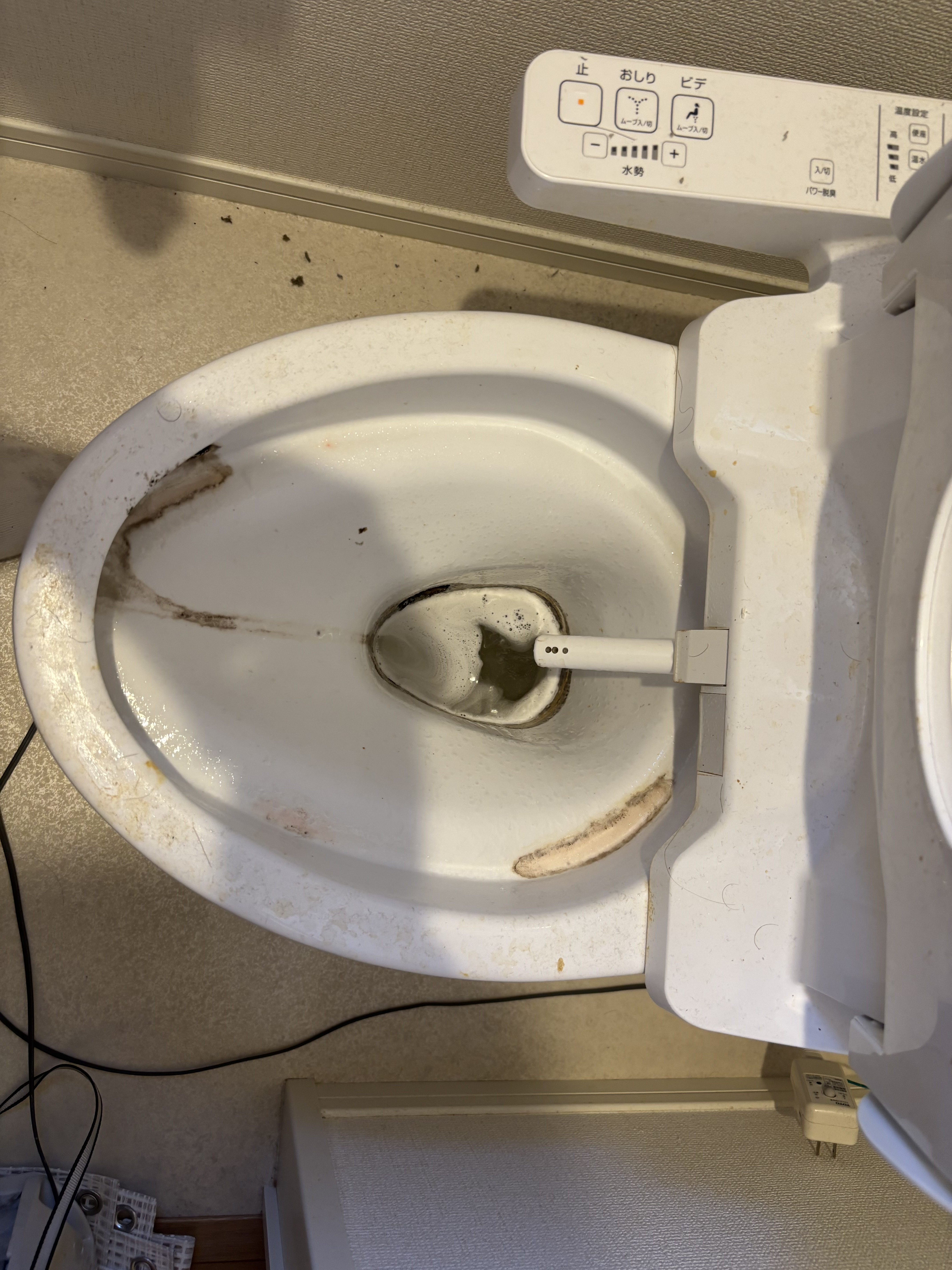 宮城県仙台市青葉区台原のトイレクリーニングの作業前1