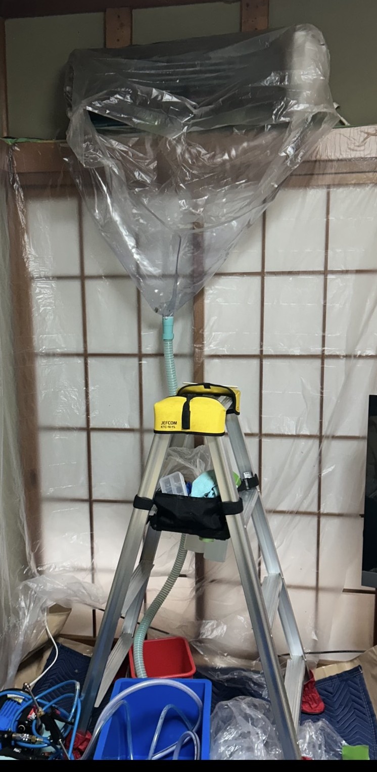 兵庫県宝塚市のお掃除機能付きエアコンの作業後2