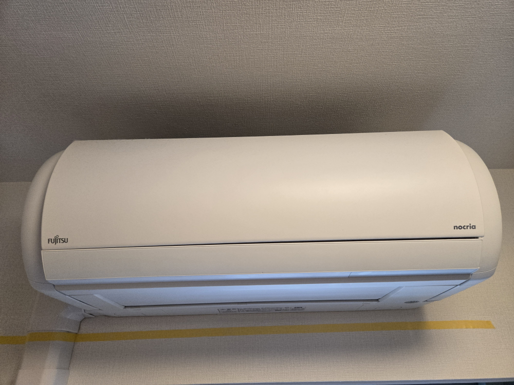 東京都武蔵野市のお掃除機能付きエアコンの作業前2
