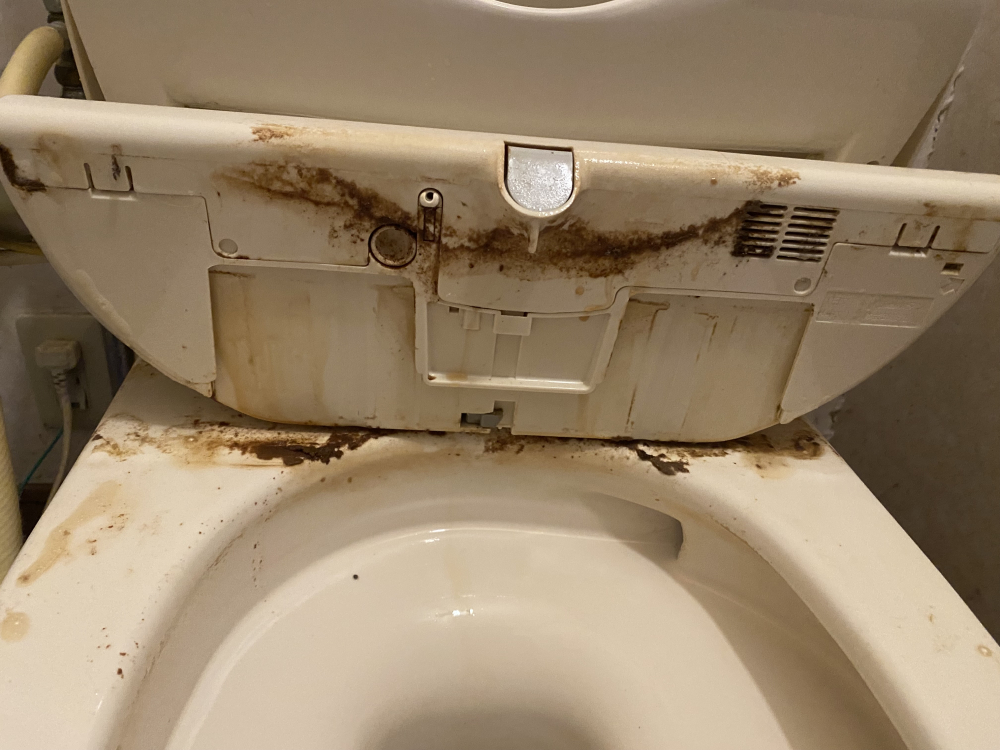 愛知県岡崎市新堀町のトイレクリーニングの作業前1