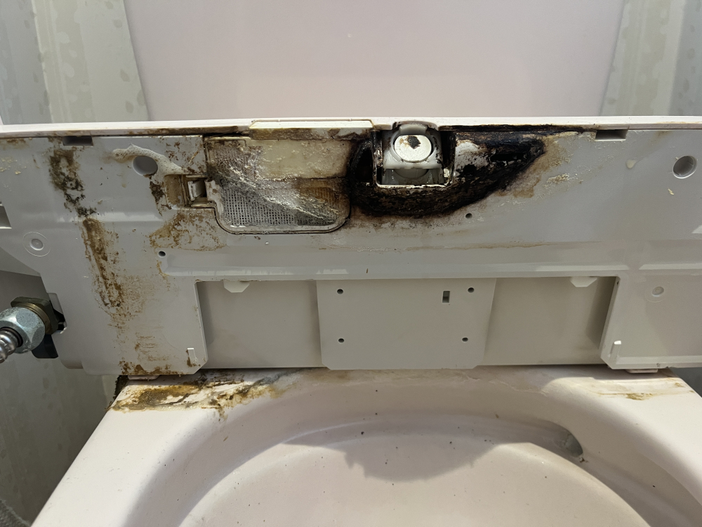 愛知県安城市のトイレクリーニングの作業前1