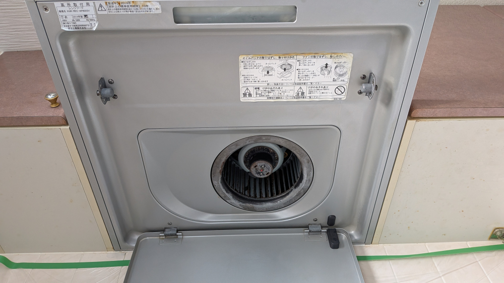 静岡県浜松市中央区相生町のレンジフードクリーニングの作業後2
